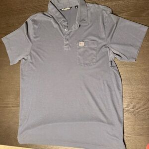 Travis Mathew Blue Grey Polo Shirt